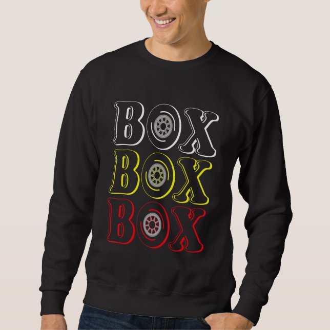 Moletom Formula Racing Car  Box Box Box Radio Call To Pit  (Frente)