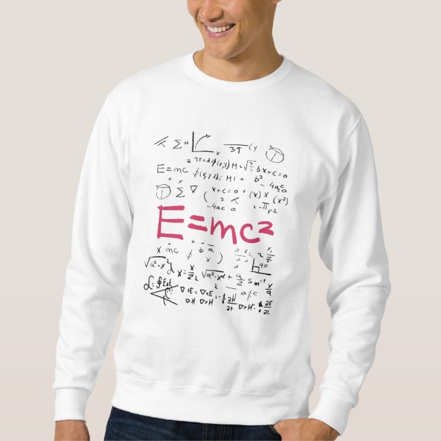 Moletom Fórmulas de Física e Matemática EMC2 (Frente)