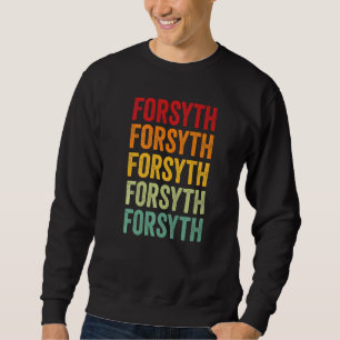 Moletom Forsyth County Georgia Texto Arco-Íris