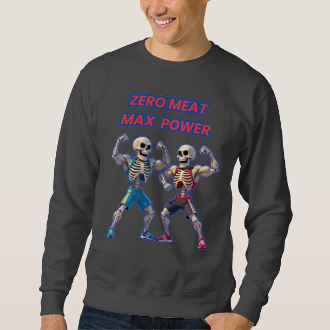 Moletom Forte até os Ossos – Design Divertido de Esqueleto (Frente)