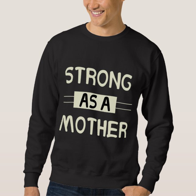 Moletom Forte Como Dia de as mães Mãe (Frente)