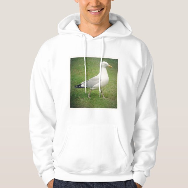 Moletom Foto ao quadrado - Seagull caminhando (Frente)