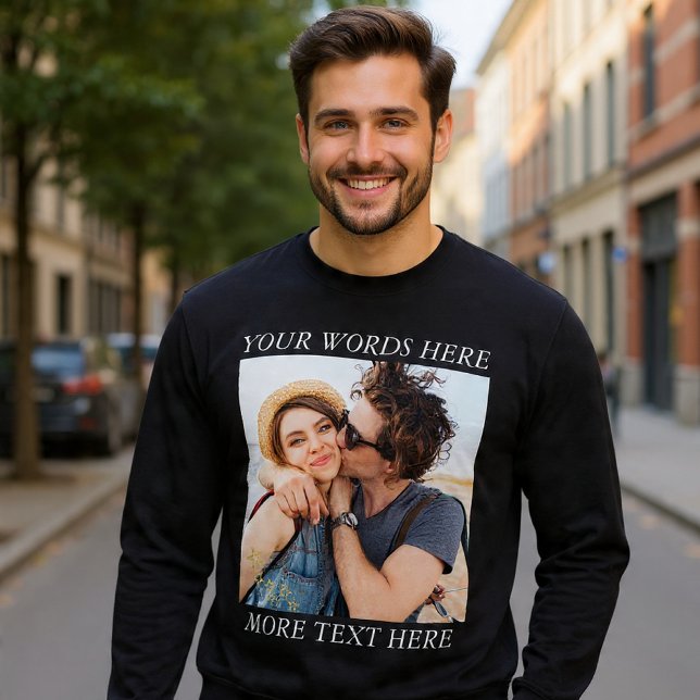 Moletom Foto e Texto Personalizados (Criador carregado)