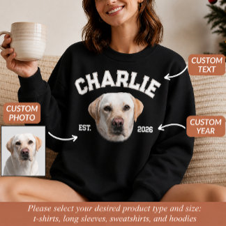 Moletom Foto Personalizada de Rosto de Animal de Estimação