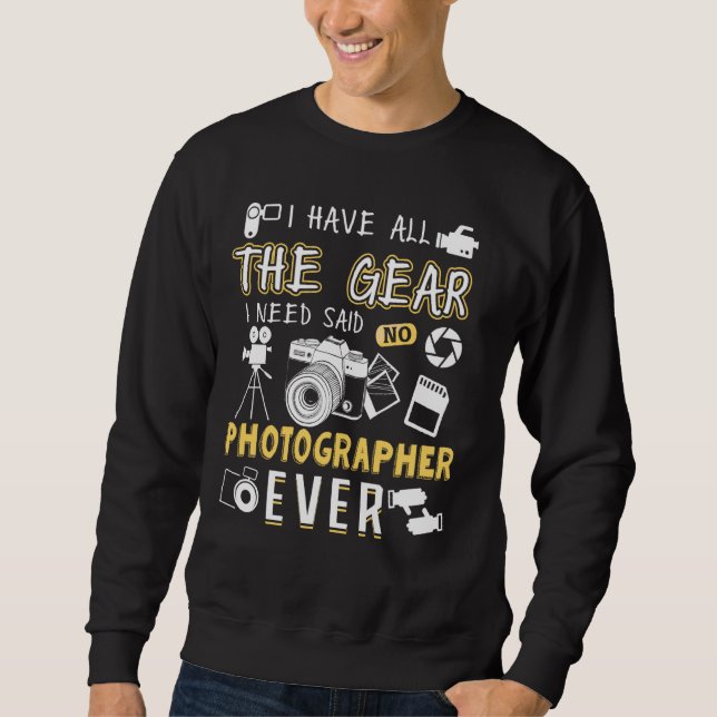 Moletom Fotografia Fotógrafo De Câmera Engraçada De Tee (Frente)