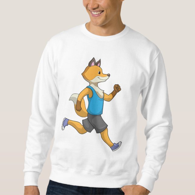 Moletom Fox como Runner em Execução (Frente)
