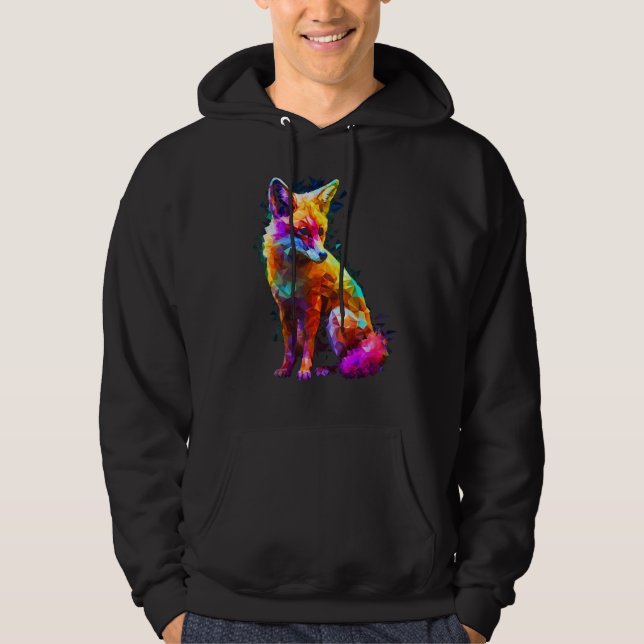 Moletom Fox Polygon Colourful  Animal  Animal Fox (Frente)