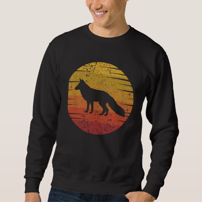 Moletom Fox Retro Sunset Fox Wild Animal (Frente)