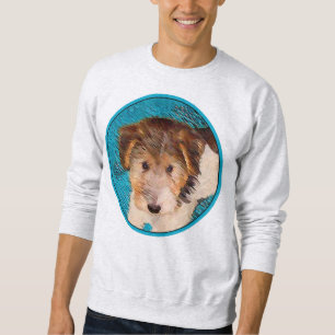 Moletom Fox Terrier Puppy Painting - Arte Original De Cão