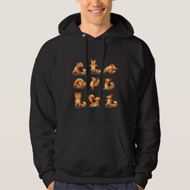 Moletom Fox Yoga Pattern (Frente)