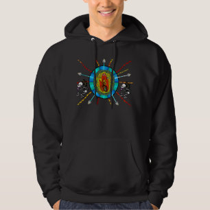 Moletom Fractal Kokpelli nativo (de luxe hoody dos homens)