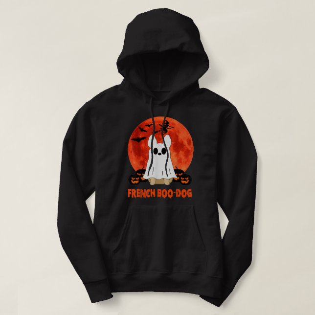 Moletom Francês Boo Dog Frenchie French Bulldog Boo Dogs H (Frente do Design)