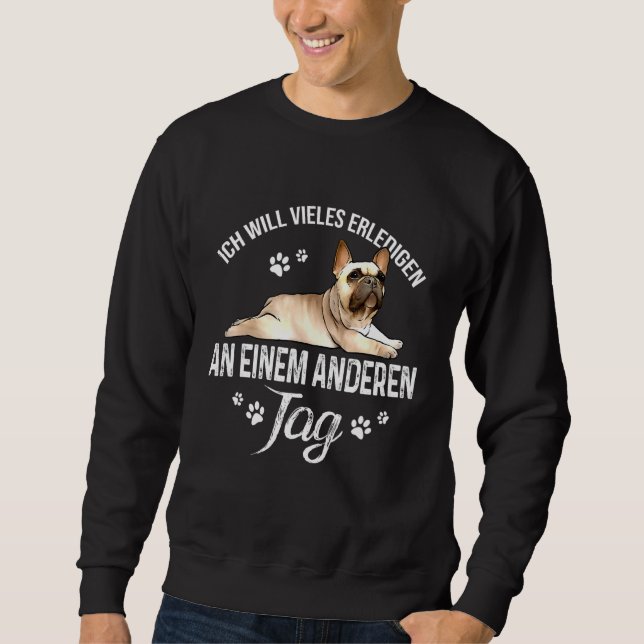 Moletom Francês Buldogue Francês Cachorro Francês Mulheres (Frente)