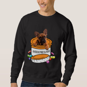 Moletom Francês Bulldog Frenchie Antidepressivo