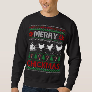 Moletom Frangos de Papai noel de frango fedorentos fazende