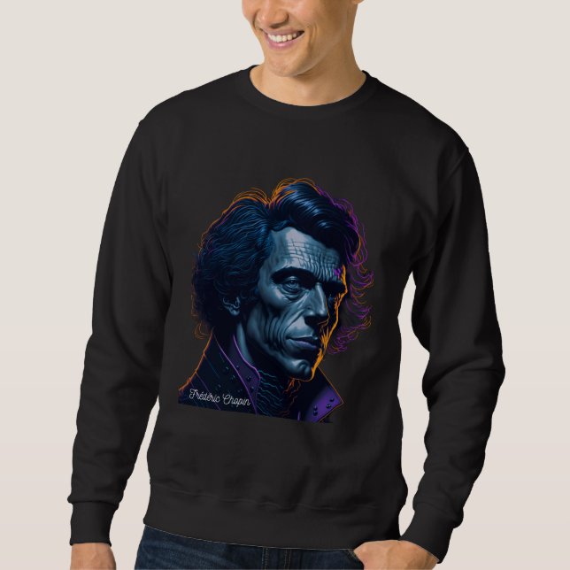 Moletom Frederic Chopin Portrait Pianist Composer Illustra (Frente)