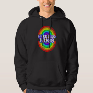 Moletom Free Bro Hugs  Rainbow Heart Lgbt Pride Month