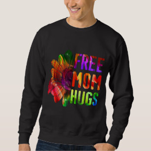 Moletom Free Mãe Hugs Daisy Rainbow Heart Sunflower Lgbt P