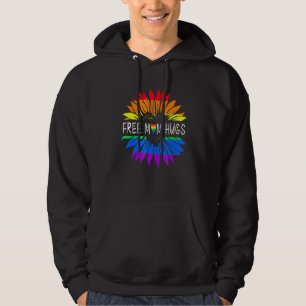 Moletom Free Mãe Hugs Orgulho gay Lgbt Daisy Rainbow Flowe