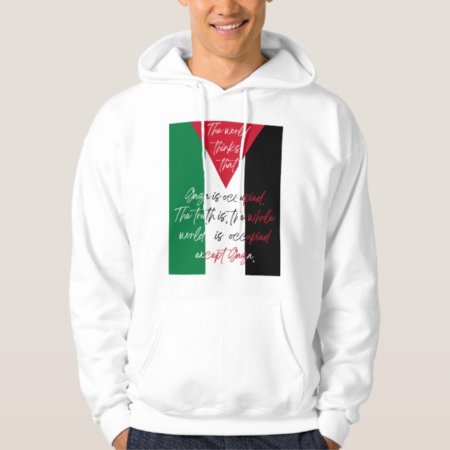 Moletom Free Palestine Hoodie - Salve Gaza Hoodie (Frente)