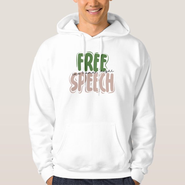 Moletom Free Speech Is a Human Right (Frente)