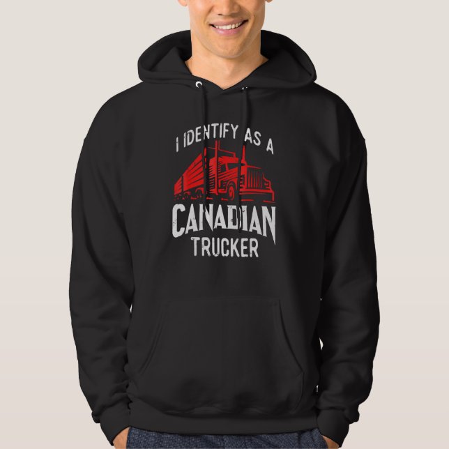 Moletom Freedom Transport 2022 I Identify As Canadense Tru (Frente)