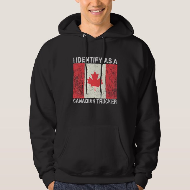 Moletom Freedom Transport 2022 I Identify As Canadense Tru (Frente)