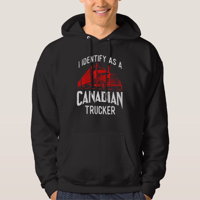 Moletom Freedom Transport 2022 I Identify As Canadense Tru (Frente)