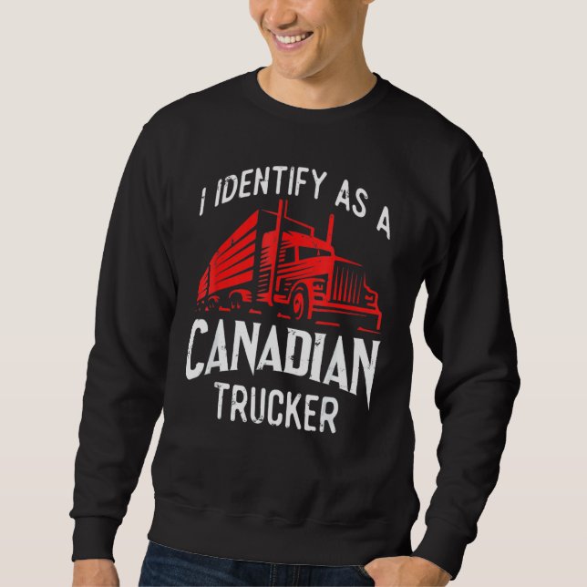 Moletom Freedom Transport 2022 I Identify As Canadense Tru (Frente)