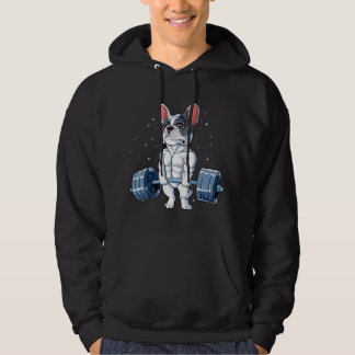 Moletom French Bulldog Weightlifting Funny Deadlift Men Fi