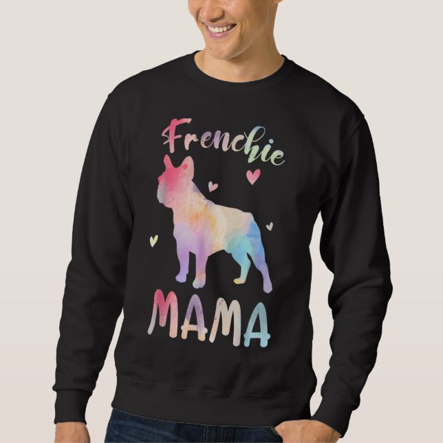 Moletom Frenchie Mama Colorida Cachorro Francês Mãe (Frente)