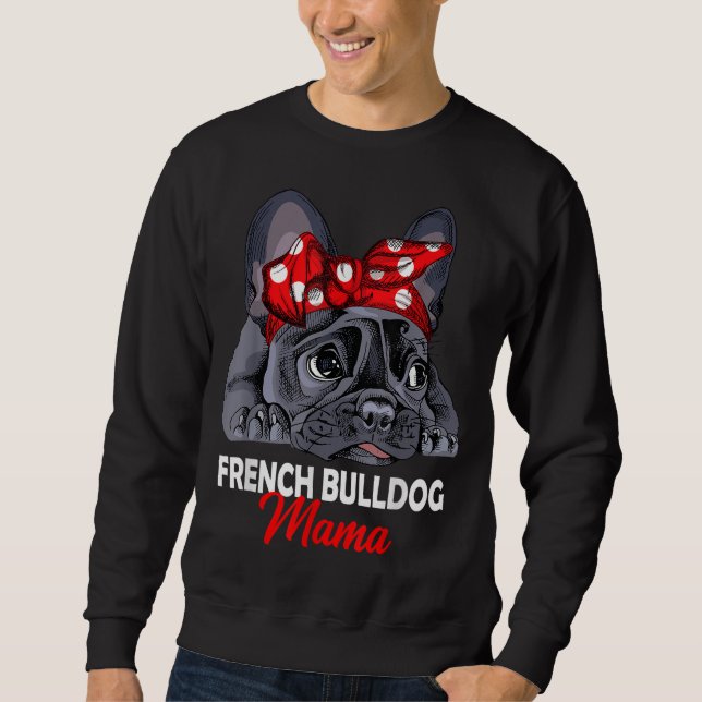 Moletom Frenchie Mama Cute French Buldogue Dog Mãe Funny G (Frente)