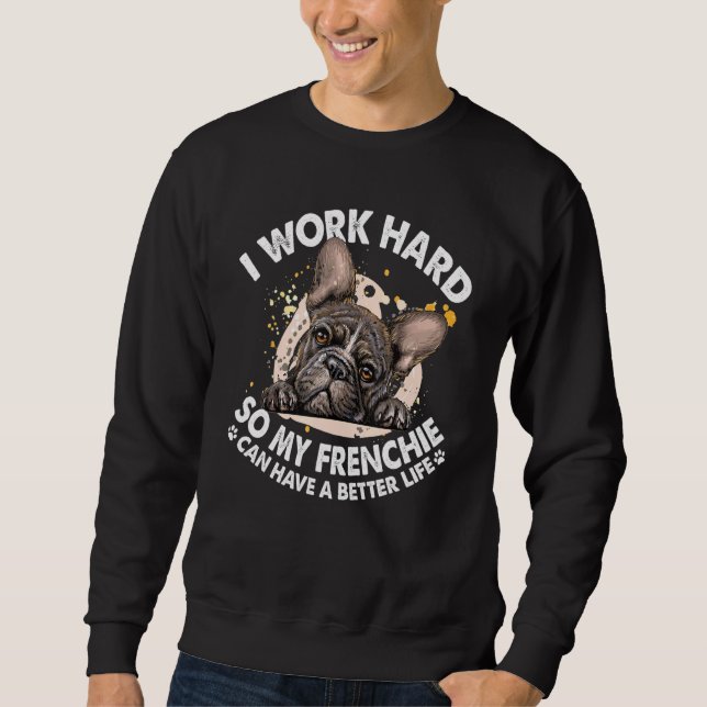 Moletom Frenchie Melhor Vida - Cachorro-Cachorro Francês (Frente)