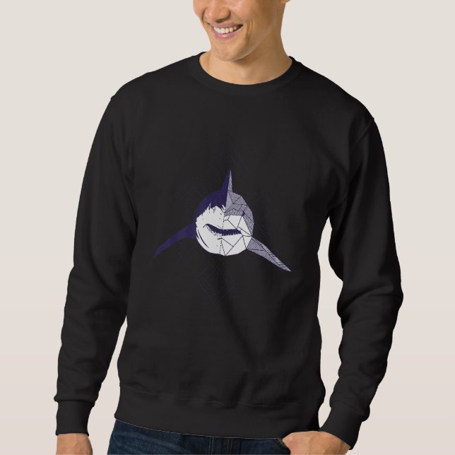 Moletom Frente de Shark Projetada pelo abstrato (Frente)