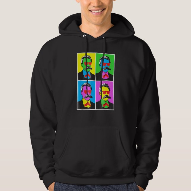 Moletom Friedrich Nietzsche Pop Art Poster Style (Frente)