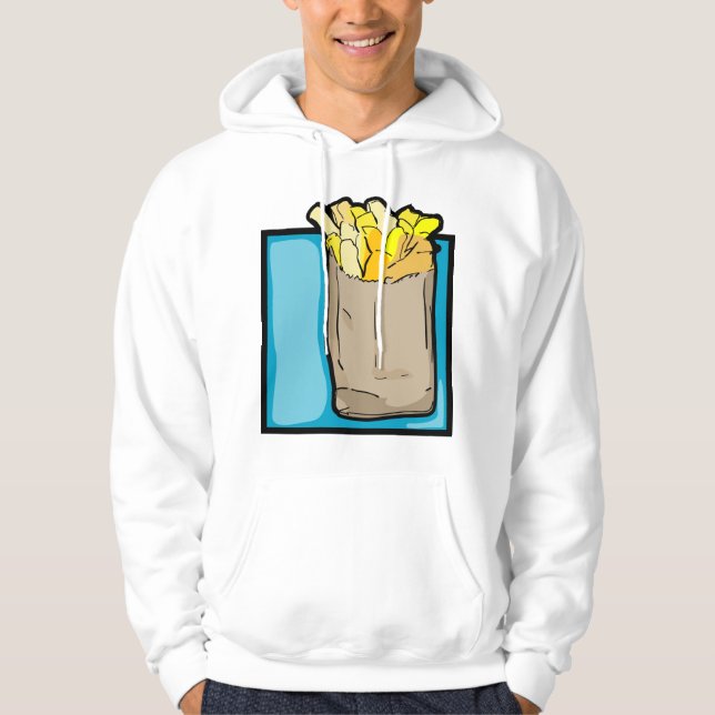 Moletom Fries franceses Mens Hoodie (Frente)