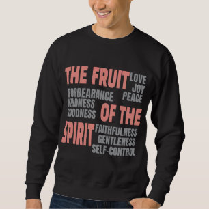 Moletom Fruta Cristã da Fé da Escritura da Bíblia Espiritu