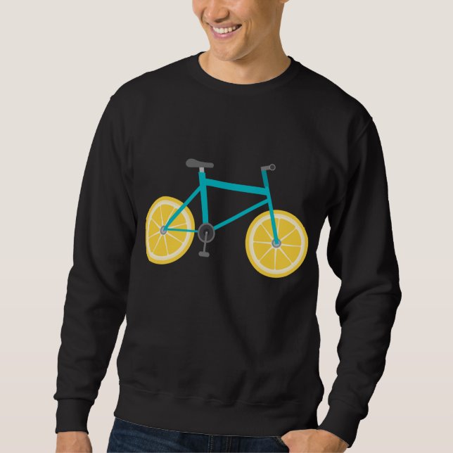 Moletom Fruta de limão Rodas de bicicleta Engraçado Comida (Frente)