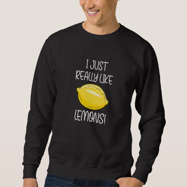Moletom Frutas Cítricas Vitaminas de Limonada de Verão (Frente)