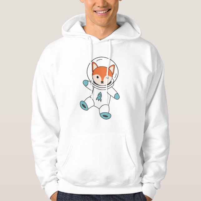 Moletom Fuchs Voa No Espaço Como Um Foguete Astronauta (Frente)