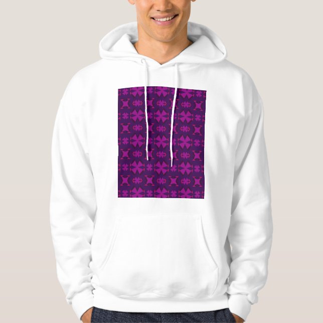 Moletom Fuchsia Geotech: A Vibrant Abstract Geometric Text (Frente)