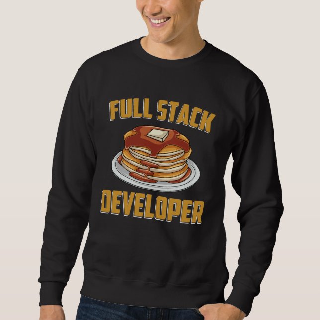 Moletom Full Stack Developer  Computer Programmer Pancake  (Frente)