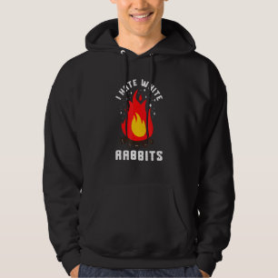 Moletom Fumaça Campfire I odeia coelhos brancos Bushcrafte