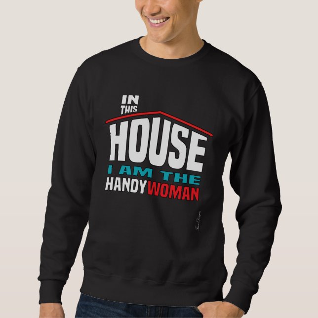 Moletom Fun house women profession builder proud handyman  (Frente)