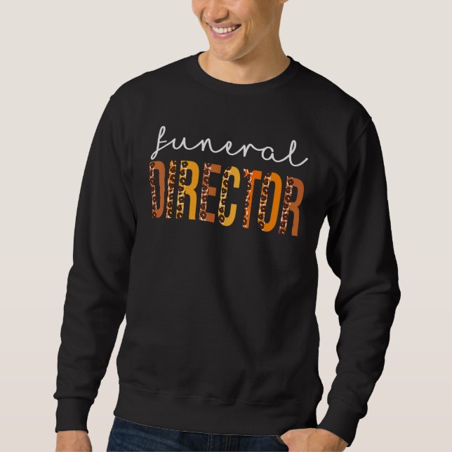 Moletom Funeral Director leopard Squad Cute Fall Autumn Th (Frente)