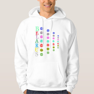 Moletom Funky Letters Bielorrússia Б л а р у е ь с В ы ш и