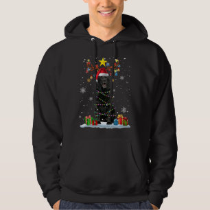 Moletom Funny Black Lab Cachorro de Natal Reindet de Natal
