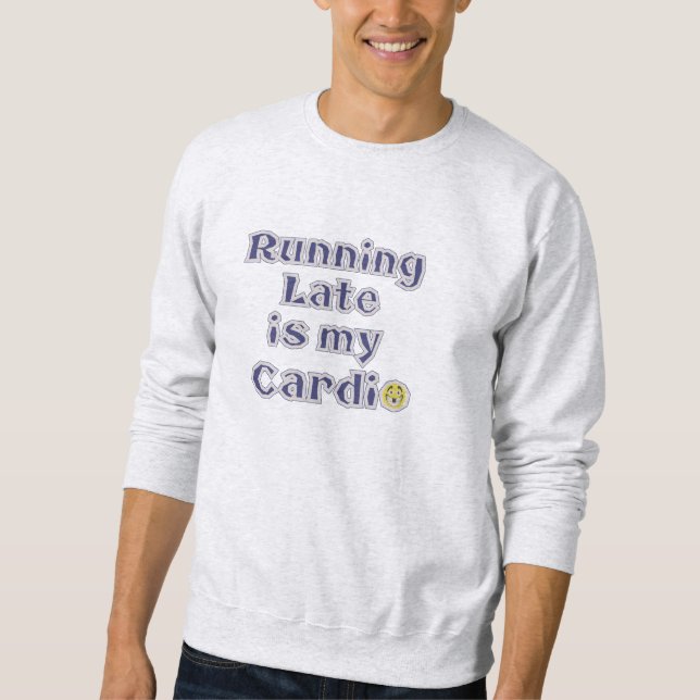 Moletom Funny Cardio Tee - Sarcástico Runner's Gym Humor (Frente)