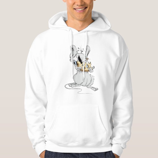 Moletom  Funny Cheese Lover Mouse Cartoon  (Frente)