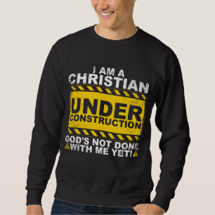 Moletom Funny Christian Sob Construção Presente Católico M